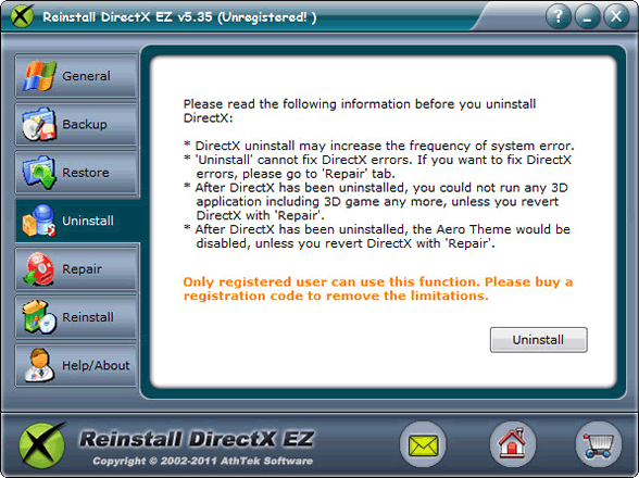 DirectX Uninstall